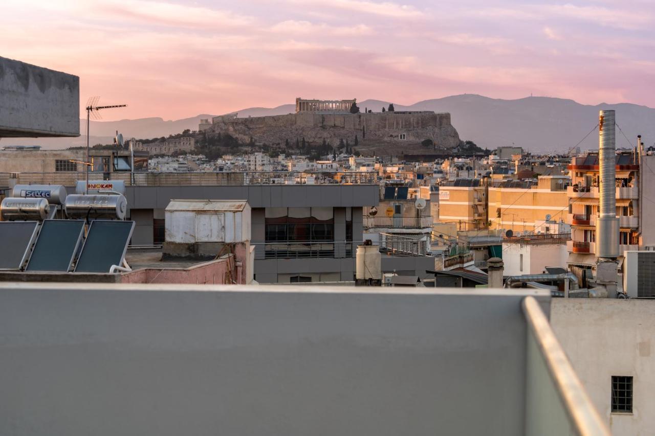 Appartement Sunny Penthouse W/ Acropolis View Next To Metro à Athènes Extérieur photo