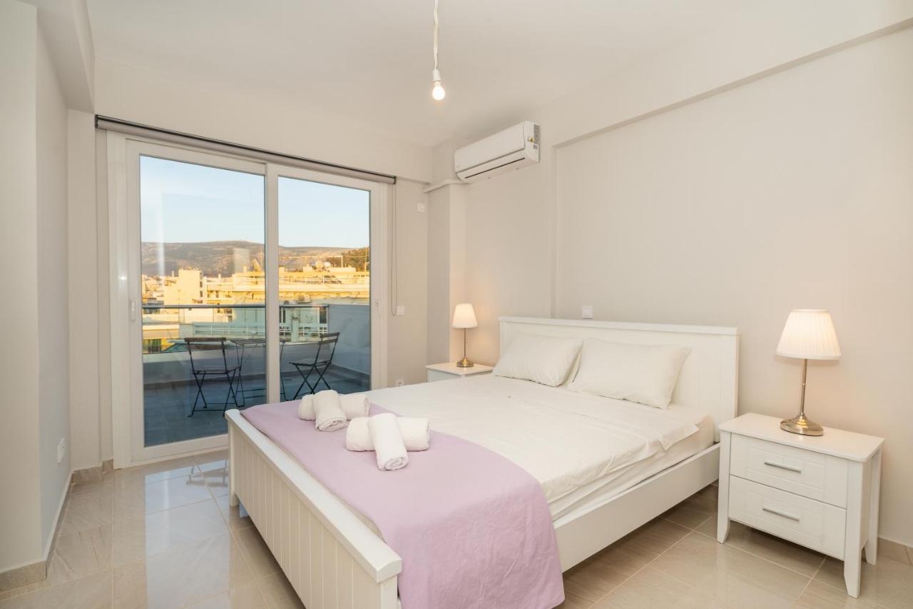 Appartement Sunny Penthouse W/ Acropolis View Next To Metro à Athènes Extérieur photo